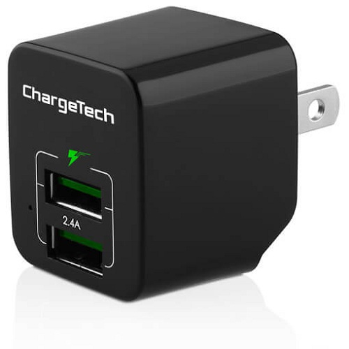 Fast Charge Dual USB Wall or Car Charger